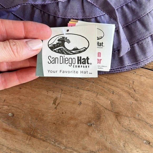 San Diego Hat Co. Purple Kids Sun Hat Size 2-4 - Picture 6 of 10